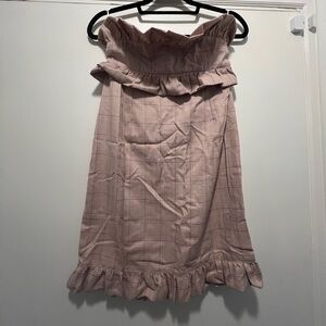 Missguided Plaid Mini Dress